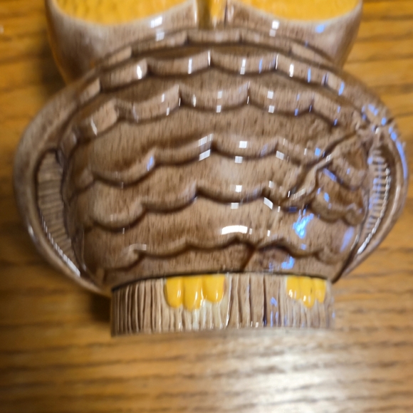 Vintage Ceramic Owl Jar Mid Century MCM Brown Figurine - Picture 16 of 16